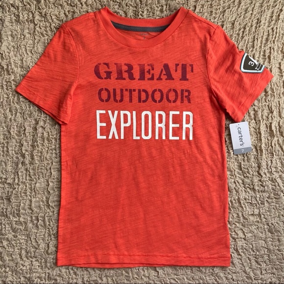 NWT Carter’s Size 7 Boys Orange T-Shirt - Picture 1 of 4
